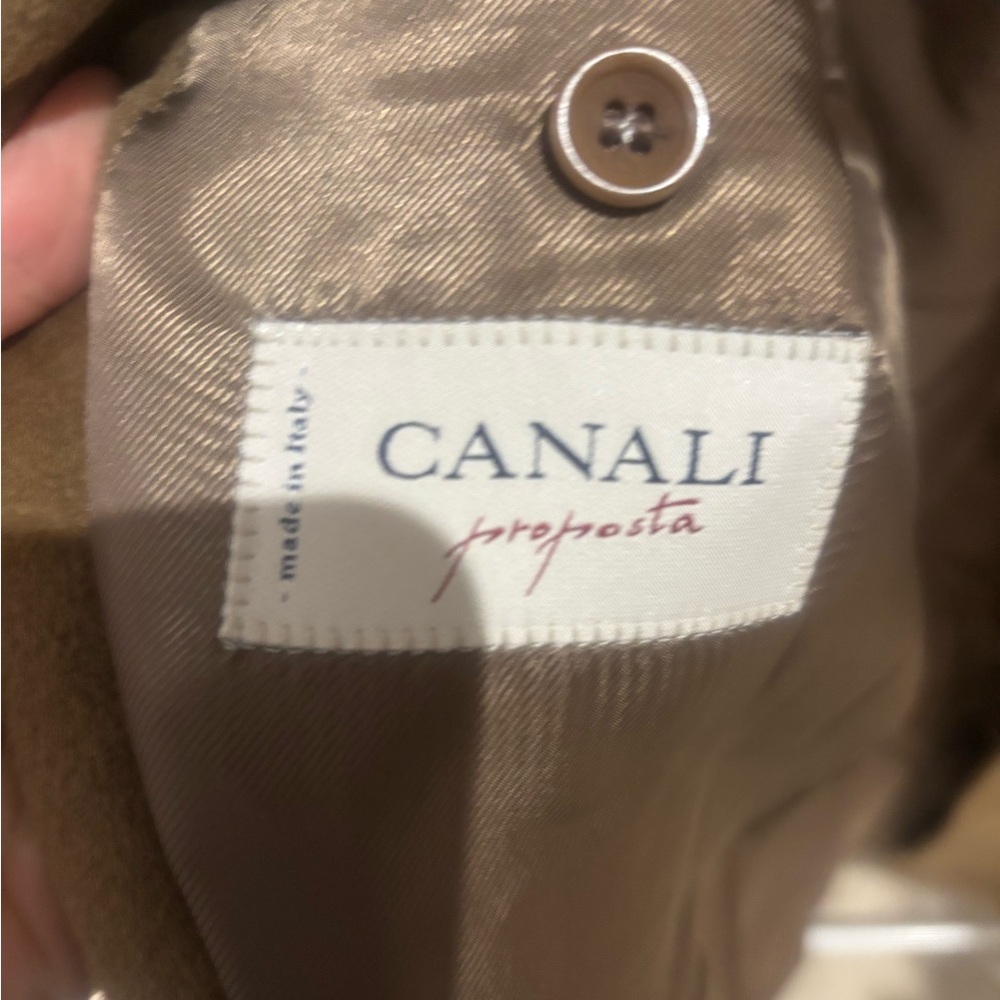 Canali Tan Jacket with Harry Rosen Label - Picture 2 of 3
